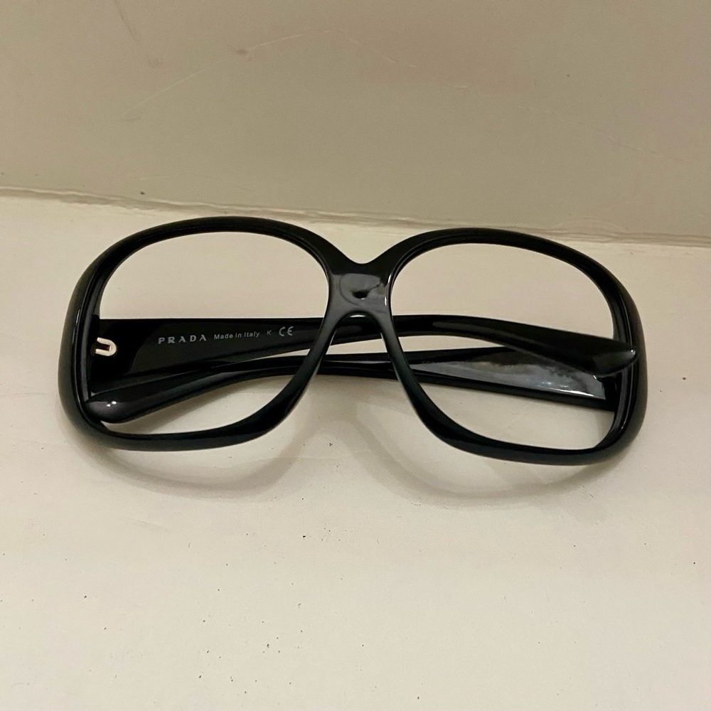 Prada Made in Italy Black (Frame Only) SPR 25N 61-13 1AB-3M1 135 2N - Picture 2 of 10